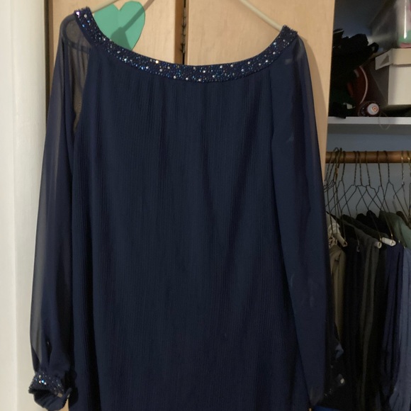 Mother of Bride. Navy blue. Plus size 16. Alfred Angelo. Worn once - Picture 1 of 6